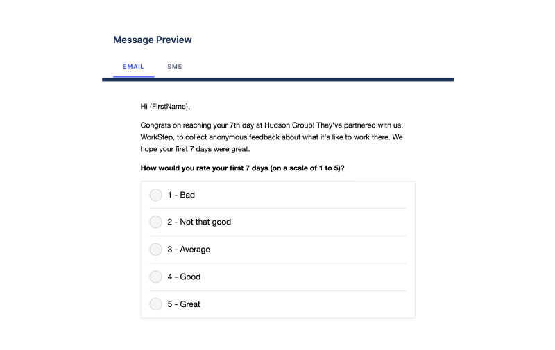 employee feedback survey